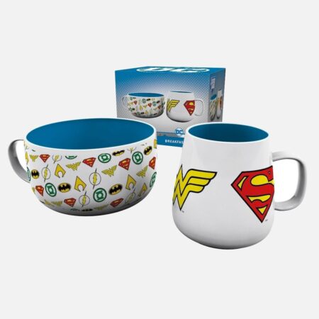 Dc-Comics-Logos-Gift-Set-Mug-Bowl - Kaboom Collectibles