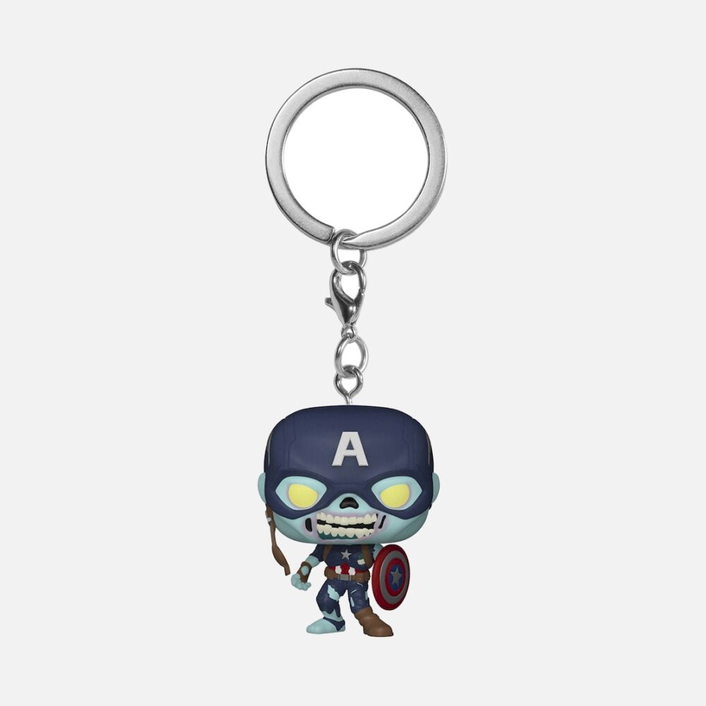 Funko-Pocket-Pop-Keychain-Marvel-What-if-Zombie-Captain-America-Figure - Kaboom Collectibles