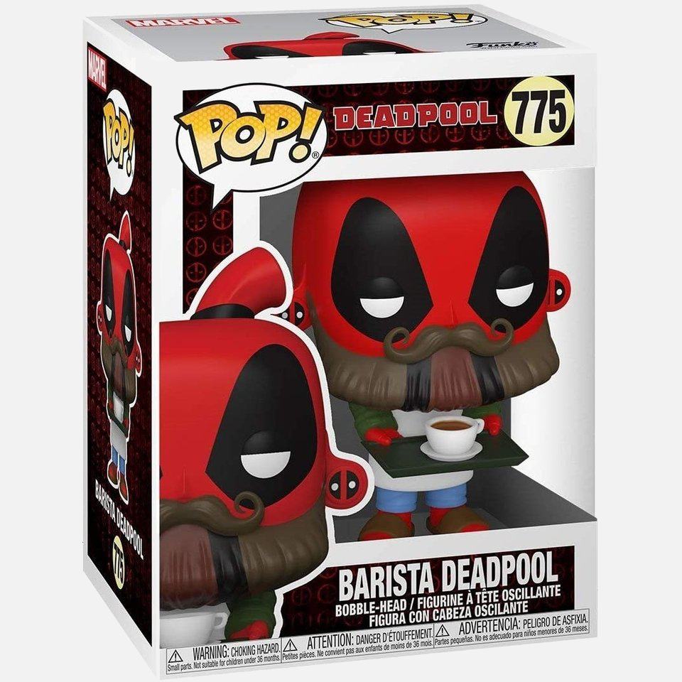 Funko-Pop-Deadpool-30th-Anniversary-Deadpool-Coffee-Barista-Bobble-Head-775-1 - Kaboom Collectibles