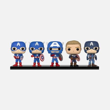 Funko-Pop-Marvel-Year-of-the-Shield-Captain-America-Through-the-Ages-5-Pack-Bobble-Heads-Exclusive - Kaboom Collectibles