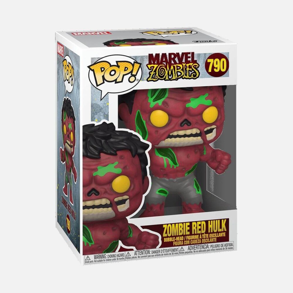 Funko-Pop-Marvel-Zombies-Red-Hulk-Bobble-Head-790-1 - Kaboom Collectibles