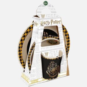 Harry-Potter-Hogwarts-Gift-Set-Plates-Mug - Kaboom Collectibles