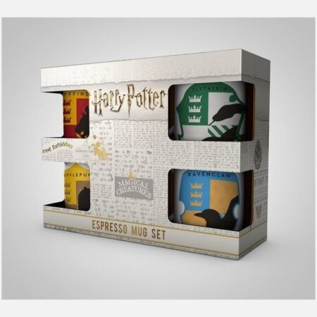 Harry-Potter-House-Pride-4-Pack-Espresso-Mugs-Gift-Set - Kaboom Collectibles