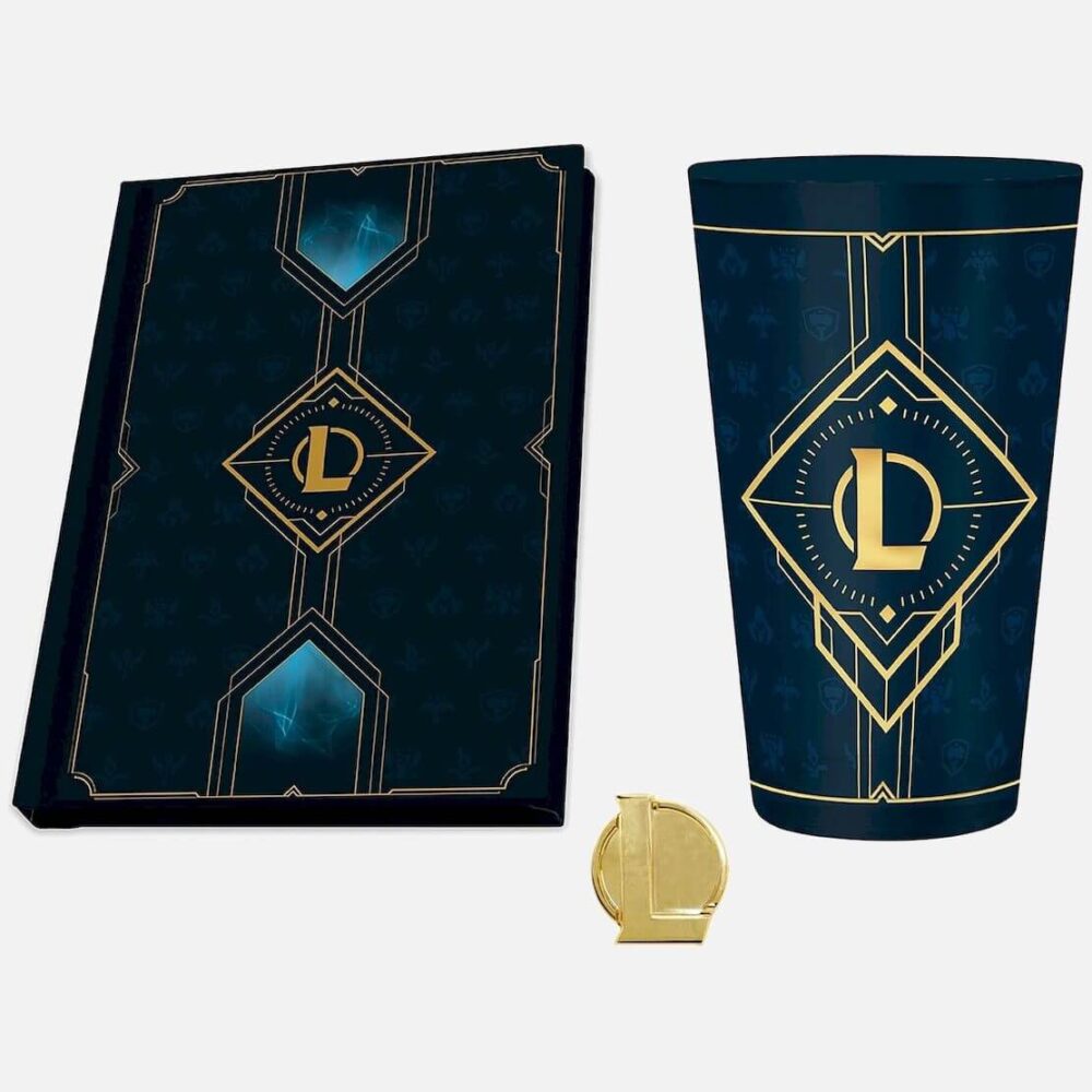 League-of-Legends-Hextech-Logo-Gift-Set-Glass-Pin-Notebook-1 -