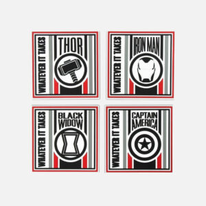 Marvel-Avengers-Endgame-Gift-Set-Notebook-4x-Coasters-Pen-Keychain-Socks-2 -