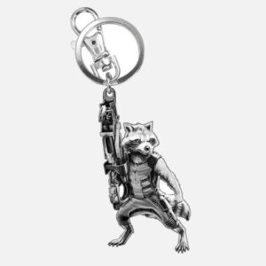 Rocket-Racoon-Guardians-of-the-Galaxy-Metallic-Keychain - Kaboom Collectibles