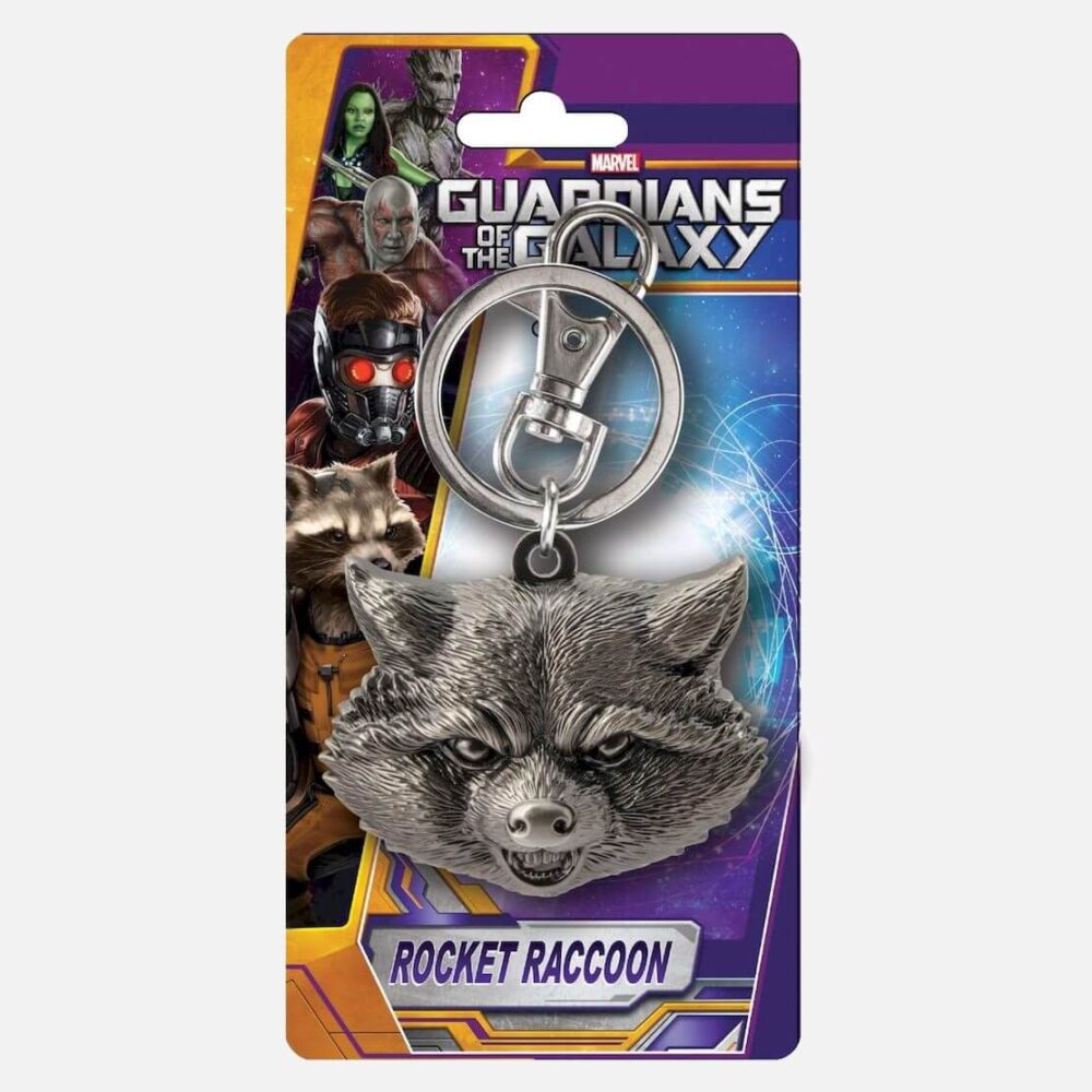 Rocket-Racoon-Head-Guardians-of-the-Galaxy-Metallic-Keychain-1 - Kaboom Collectibles