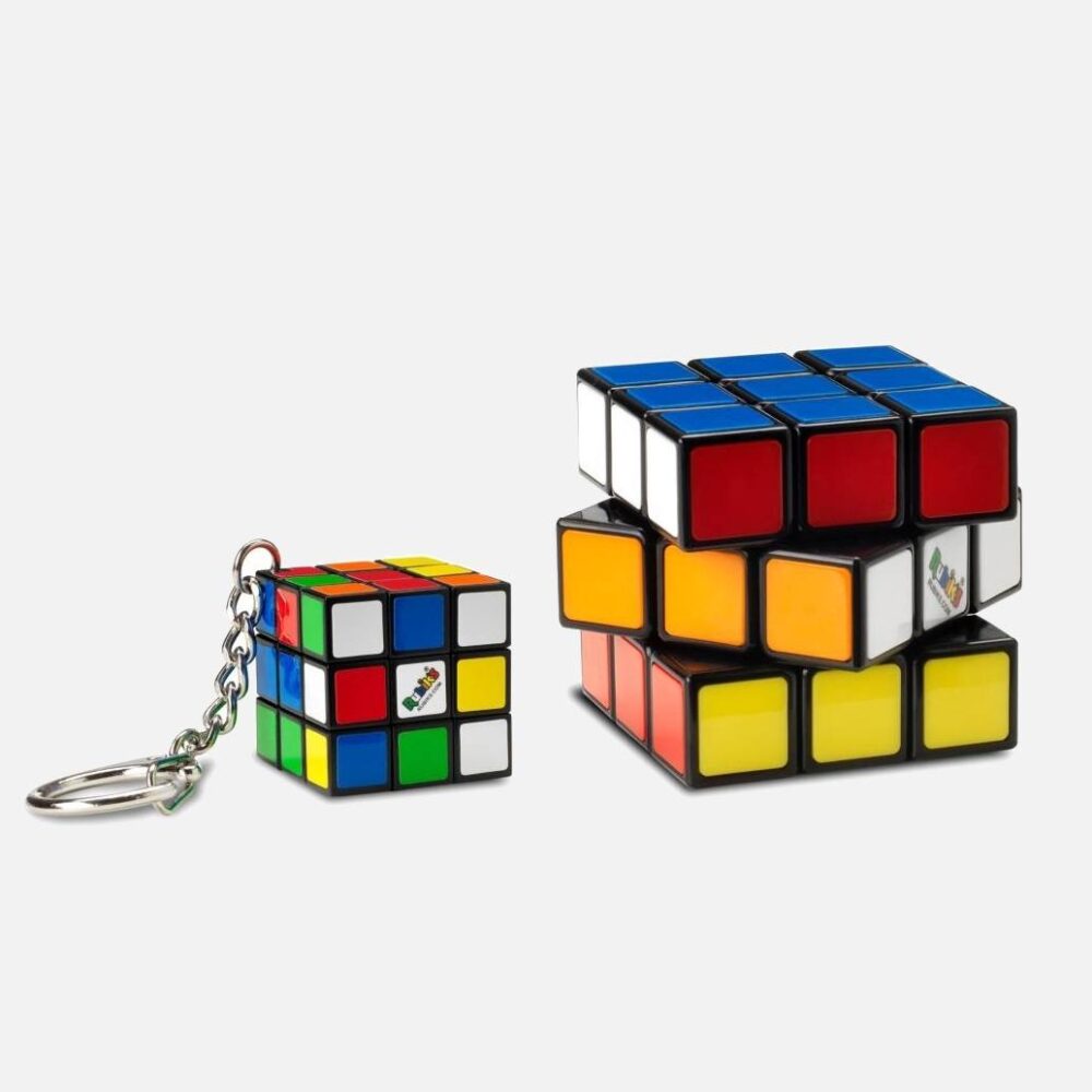 Rubiks-Cube-Classic-Gift-Set-4x4-Rubik-S-Cube-Keychain - Kaboom Collectibles