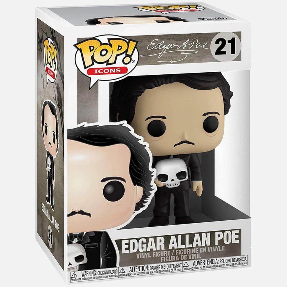 Funko-Pop-Edgar-Allan-Poe-Icons-Edgar-Allan-Poe-W-Skull-2 - Kaboom Collectibles