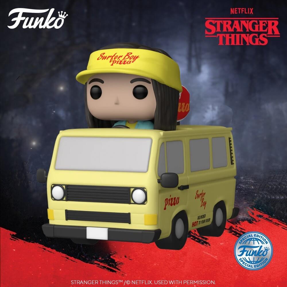 Funko-Pop-Rides-Stranger-Things-Argile-With-Pizza-Van-2 - Kaboom Collectibles
