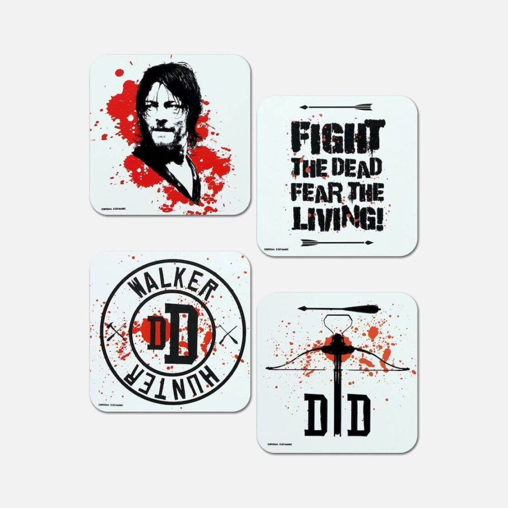 The-Walking-Dead-Daryl-Coaster-4-Pack-Gift-Set -