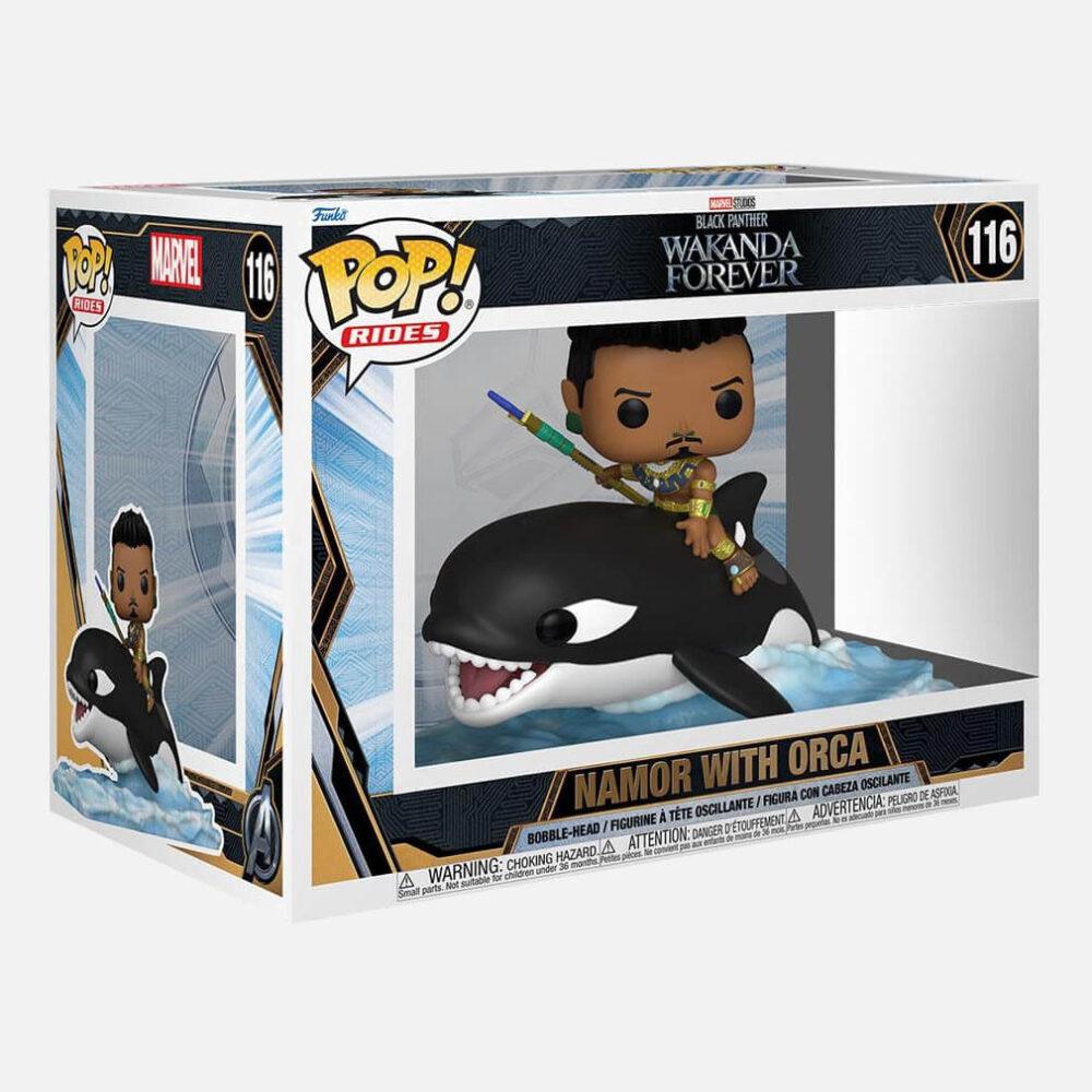 Funko-Pop-Marvel-Black-Panther-Wakanda-Forever-Rides-Namor-With-Orca-116-Bobble-Head-2 -