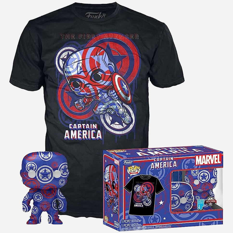 Funko-Pop-Marvel-Captain-America-Box-Art-Series-L-Tshirt-Target-Exclusive -